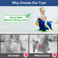 Bouncy Pals Bull Hopping Horse - Bull - image 4