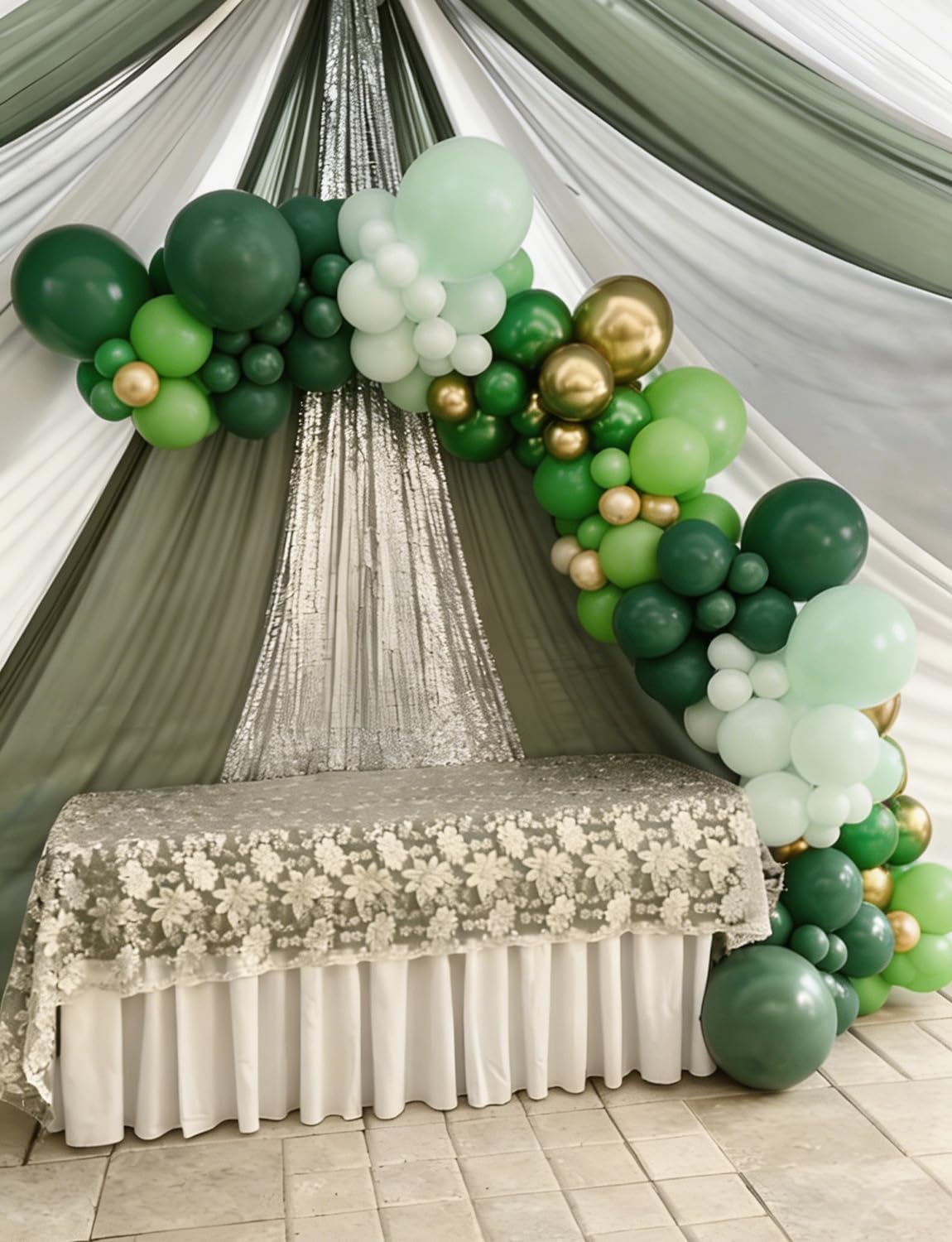 Pastel Rainbow Balloons Arch Garland Kit for Pastel Party Decor – Fun for Kids & Family - Green - image 4