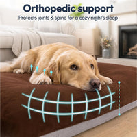 Magic Dog Orthopedic Extra Large Dog Bed 47 Inch - 47.0"L x 39.0"W x 5.0"Th / Dark Brown - image 2