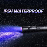 UV Flashlight 395nm Zoomable Black Light Lamp Ultraviolet Lights – Essentials for Dogs - 1 Pcs Uv Penlight + 1 Pcs Led Flashlight - image 3