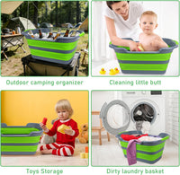 Collapsible Dog Bathtub, Portable Pets Bathing Tub for Puppy Cats, Gray – Essentials for Dogs - Medium / Green - image 4