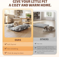16.5 X 18in Washable Soft Rabbit Bed - Gray+Gray - image 3