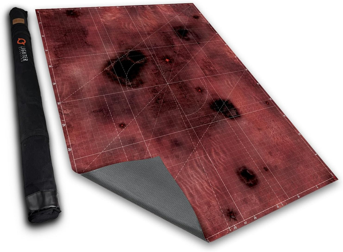 Lighter Creative 44 x 60 gridded WH40K battle mat, Iron Underhive print - view 5