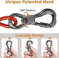 XiaZ 50ft Tie Out Cable for Dogs, Dog Leads for Yard, Heavy Duty Pet Tie Out Cable for Large Dogs Up to 250lbs, Durable Dog Runner Tether Line for Yard or Camping