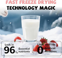 Freeze Dried Sheep Milk Yogurt Flavor with Strawberry,Gentle Sheep Milk Dog Treats for Sensitive Stomachs Puppies, 2.8 oz
