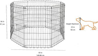 Amazon Basics Portable Foldable Octagonal Metal Exercise Dog Playpen - Without door / 36"H - image 2