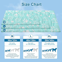 BEAUTYZOO Upgrade Dog Cooling Mat Extra Large, Reversible Self-Cooling Mat for Dogs, Thicken Pet Ice Cool Pad Blanket for Summer Kennel Sofa Bed Floor Car Seat, Machine Washable&Foldable, 48"x28"