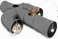 Ownpets Cactus Cat Tunnel 12" with Peek Holes for Indoor Large Cat - Cactus Shape / 12 Inches in Diameter