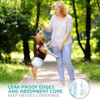 Male Dog Diapers Absorbent Belly Bands for Male Dogs S – Essentials for Dogs - Male Wraps-XS-26pc - image 4