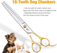 JASON dog grooming chunker scissors with T-shaped teeth in Japanese 440C steel - view 4
