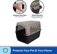 Petmate Vari Dog Kennel, Carrier for Large Dogs, Taupe and Black - 40.0"L x 27.0"W x 30.0"H / Kennel Only - image 4