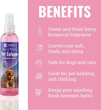 Pet Cologne, Long Lasting Scented Dog & Cat Deodorizing Spray - Berry Bliss - image 3
