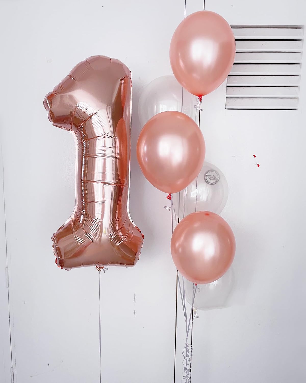 Navy Blue 1 Balloon, Number Balloon 40 Inch - Rosegold / Number 1 - image 3