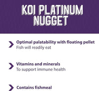 Mazuri Koi Platinum Nuggets Floating Koi Food for Fish, 3.5 lbs.
