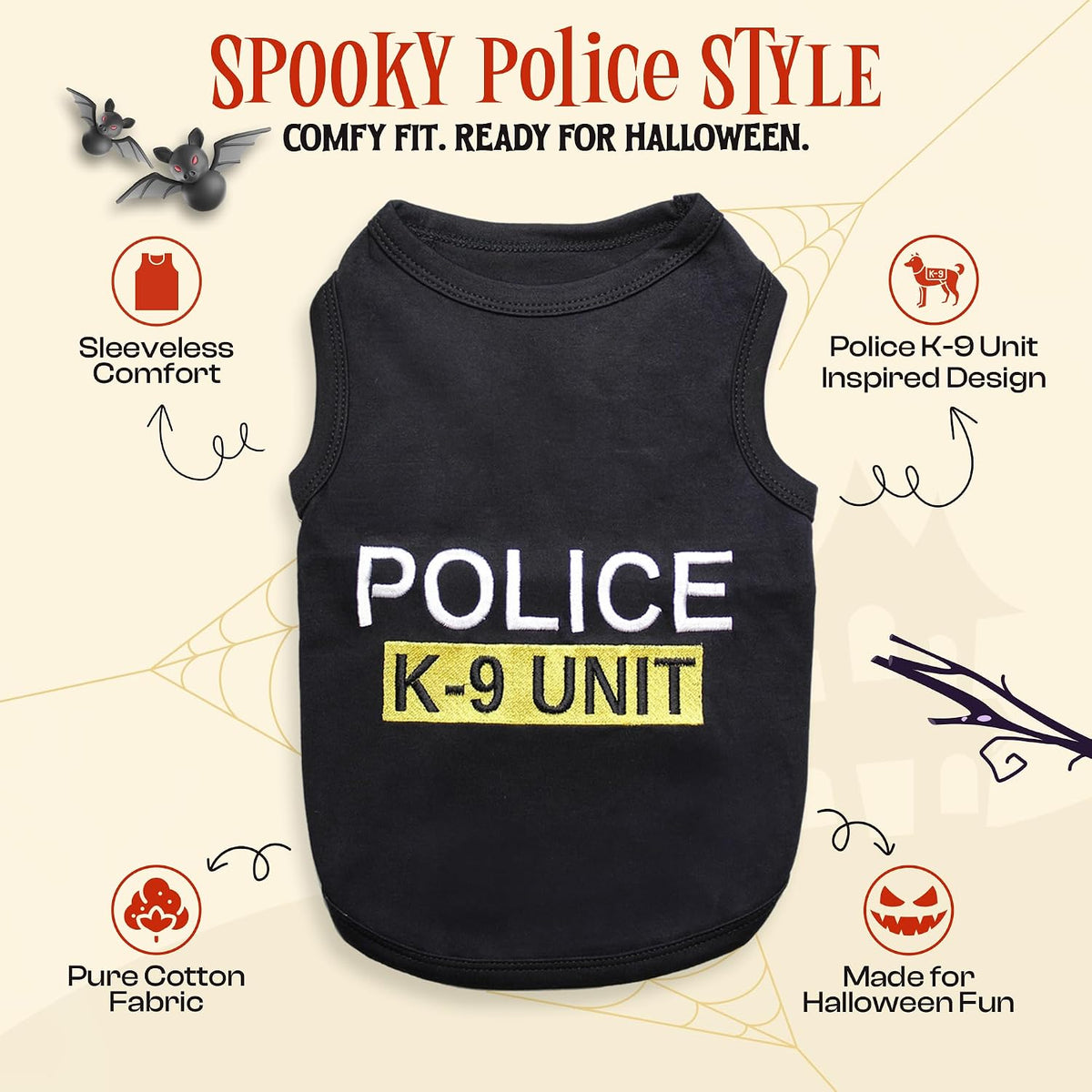 Parisian Pet Dog Halloween Costume - Police / X-Large - image 2