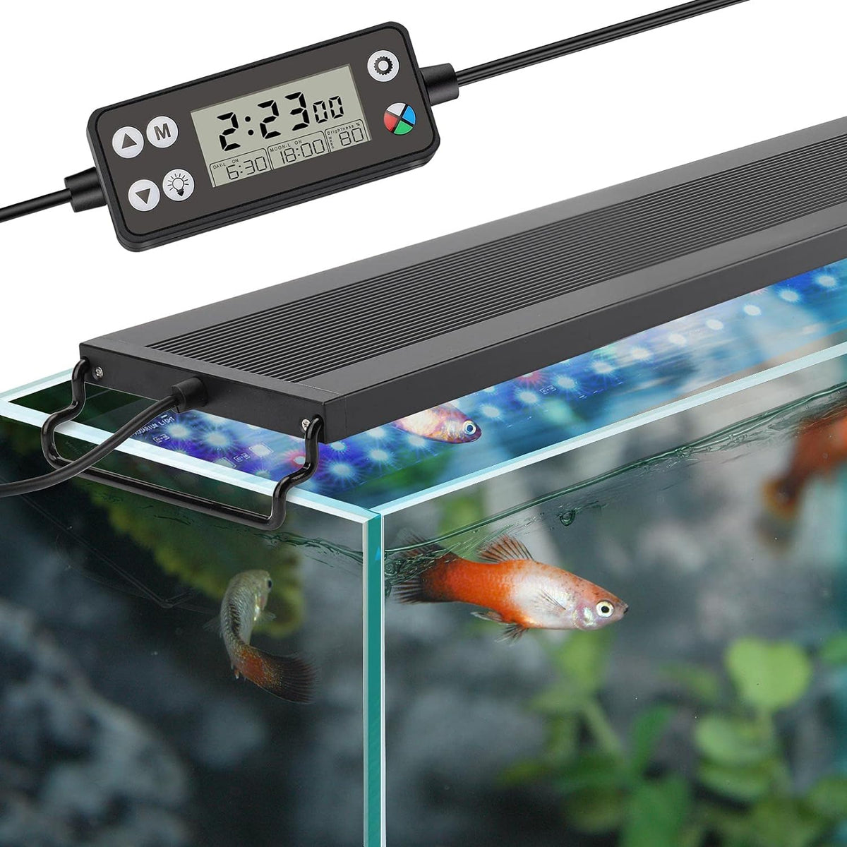 hygger Auto On Off LED Aquarium Light - 22W (for 24-30 inch tank)