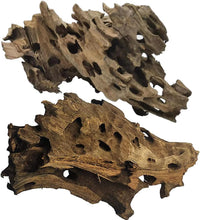 PINVNBY Natural Driftwood for Aquarium Decor Fish Tank Decorations - L:Honeycomb wood (7 - 11.5 inches/2 Pack)
