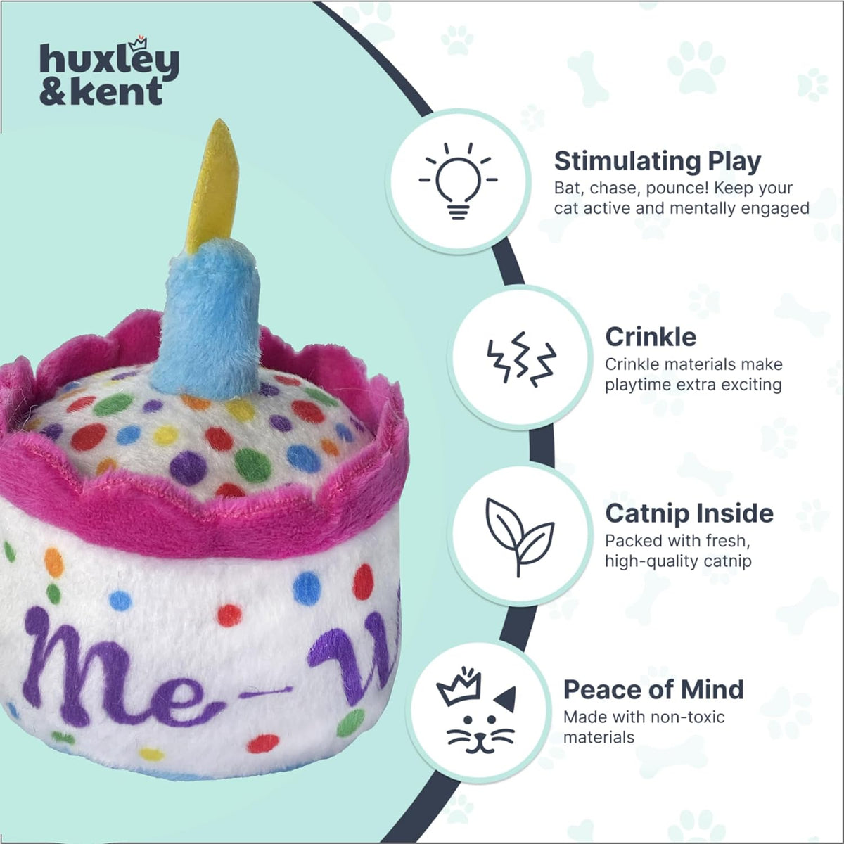 Huxley & Kent Plush Cat Toy - Mewow Cake - image 4