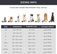Bedsure Orthopedic Dog Beds for Small Dogs - Washable Small Dog Cat Bed Waterproof, Comfort Pet Couch Sofa with Washable Removable Cover, Pets Bed with Nonskid Bottom, Blue Navy, 24"