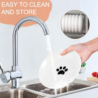 6 Pack Cat Food Bowl, Ceramic Cat Bowls - White-E - image 4