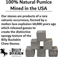 Chinchilla Chew Toys, Pumice Chew Blocks, Lava Block for Hamster, Rat, Mice, Degus, Gerbils, Small Animal Toys, Guinea Pigs, Rabbit Toy, Bunny Toy by Billy Buckskin (Pack of 6)Mined in USA