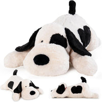 meowtastic Dog Weighted Stuffed Animals, Plush Pillow for Kids – Fun for Kids & Family - Black & White Dog / Medium / Dog
