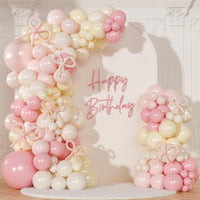 Pink Balloon Arch Kit, 145Pcs Baby Shower Birthday Decor – Fun for Kids & Family - Pink Yellow