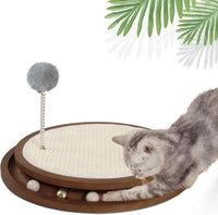 Cat Scratcher, Cat Natural Sisal Scratching Pad - Walnut Color