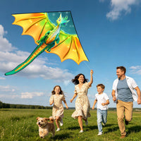 Xida large dragon delta kite for kids, 55 x 61.8 inch ripstop polyester with flying line - view 16