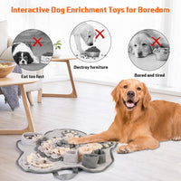 Snuffle Mat for Small Medium Dogs Nose Smell Training - Light Grey - image 4