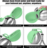 Portable Dog Water Bottle - Mint Green - image 3