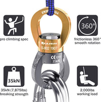 PROND 35kN aluminum swing swivel spinner with sealed ball bearings - view 10