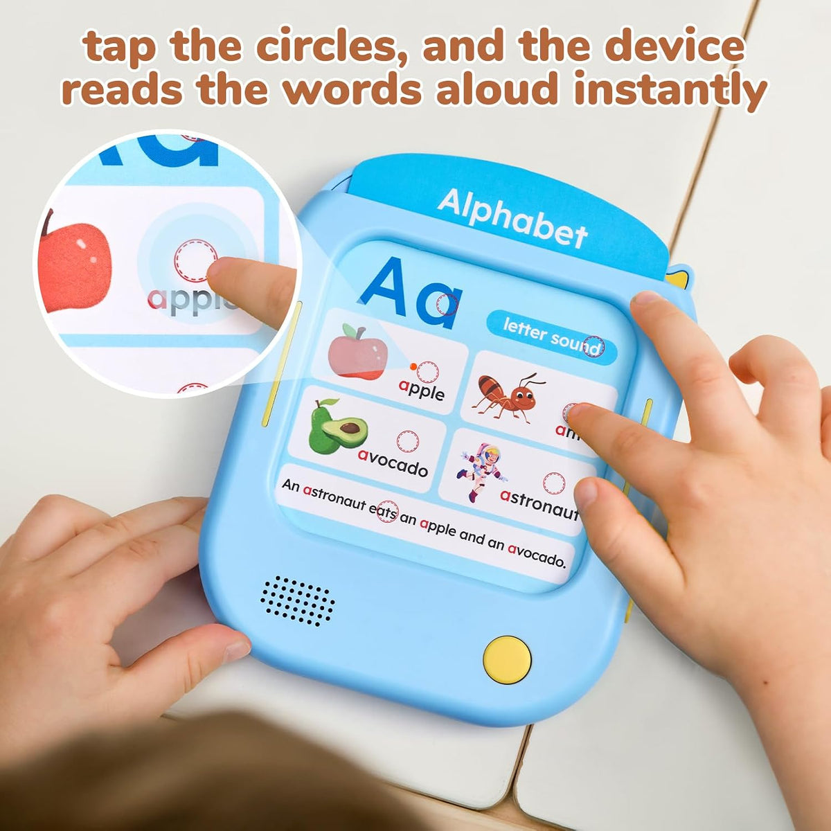 JoyCat Kids Learning Tablet - Blue:English-Early Learning - image 3