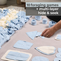 Snuffle Mat for Dogs: Slow Food Interactive Experience – Essentials for Dogs - Grey / Large 38x38 inch - image 3