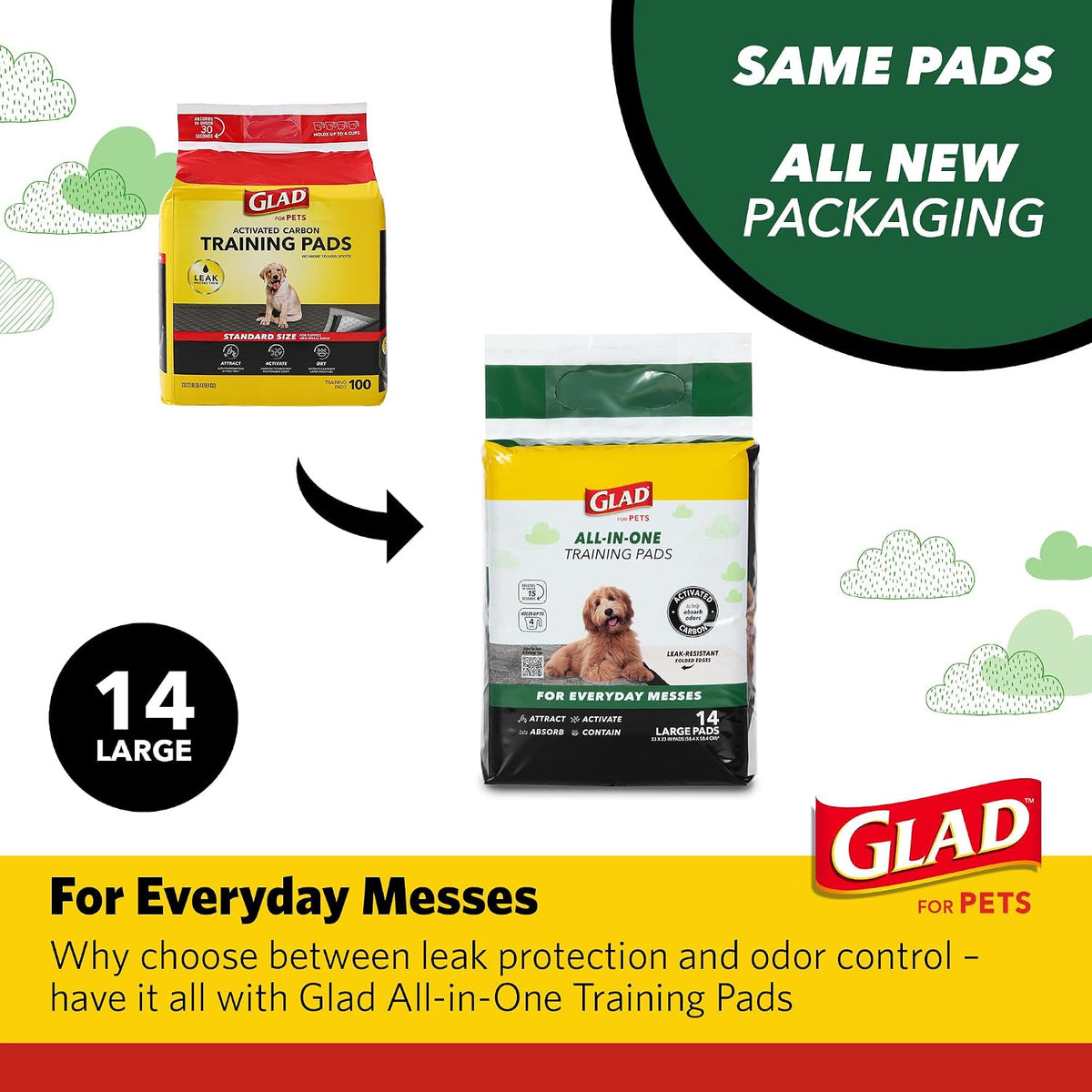 Glad for Pets, Activated Carbon Disposable, Dog Pee Pads - Large / 28 - image 2