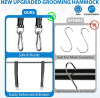 Ateson Pet Grooming Hammock - L for Large Dogs 60LB / Gray - image 3
