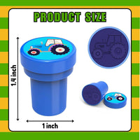 Car and truck stampers for kids, 12 pre-inked stamps in different vehicle designs and colors - view 14