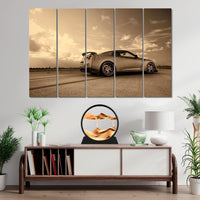 GEKETY 3D moving sand art picture in a round glass frame with layered blue sand - view 13