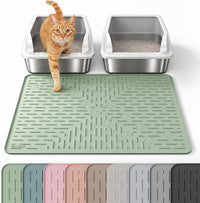 OHMO Large Cat Litter Mat - Sage Green / Large (31.5x23.6")