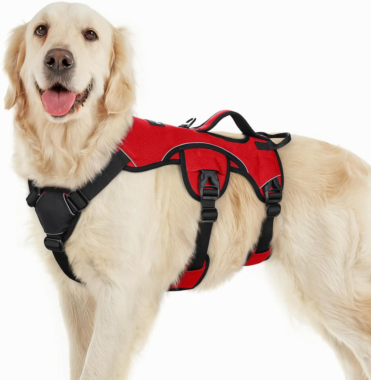 rabbitgoo Escape Proof Dog Harness for Large - Red / Large