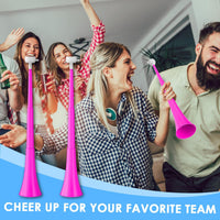 Stadium Horn Vuvuzelas Soccer Noisemakers Collapsible Blow Trumpet - Pink - image 2