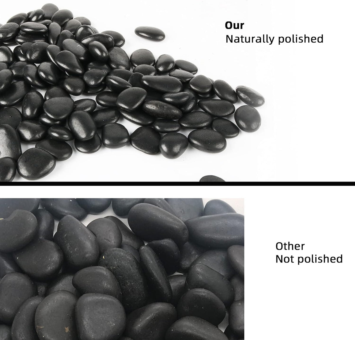 45lb White Rocks for Plants, Potting - 7LB / Black - image 4