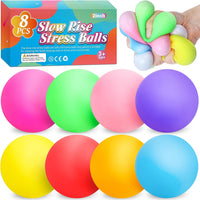 VISCOO 12 Pack Slow Rising Stress Cube - 2in 8p- 8 Colors