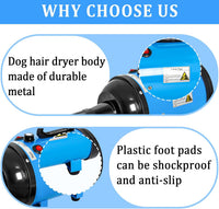 Dog Dryer for Large Dogs 5.2HP 3800W High Velocity Pet Hair Dryers – Essentials for Dogs - Blue - image 2