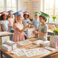 Ctosree mini colored pencils in kraft boxes, 6 natural wood pencils per box - view 16