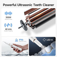 Electric Dog Plaque & Tartar Remover - Pet Teeth Cleaning Kit with LED Light, 5 Adjustable Modes, Safe and Low Noise – Easy Home Dental Care for Dogs and Cats