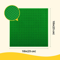Lekebaby 6 Pack Classic Baseplates 10" x 10" - Green/Grey / 2 Pack - image 2
