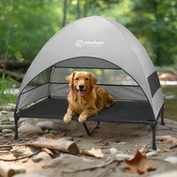 Veehoo Outdoor Dog Bed with Canopy - Black / 49.0"L x 33.0"W x 42.5"Th - image 4