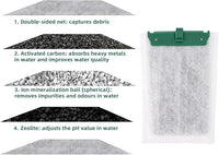 16pcs Medium Replacement Filter Cartridges Compatible with Tetra Whisper Bio-Bag, Fish Tank Parts Accessories for 10i IQ10 PF10 ReptoFilter, 5-10 Gallon Aquarium Filter Cartridges