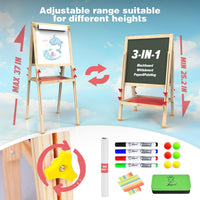 JOYOOSS Easel for Kids Art Easel Toddlers Easels With Paper Roll – Fun for Kids & Family - Red - image 3